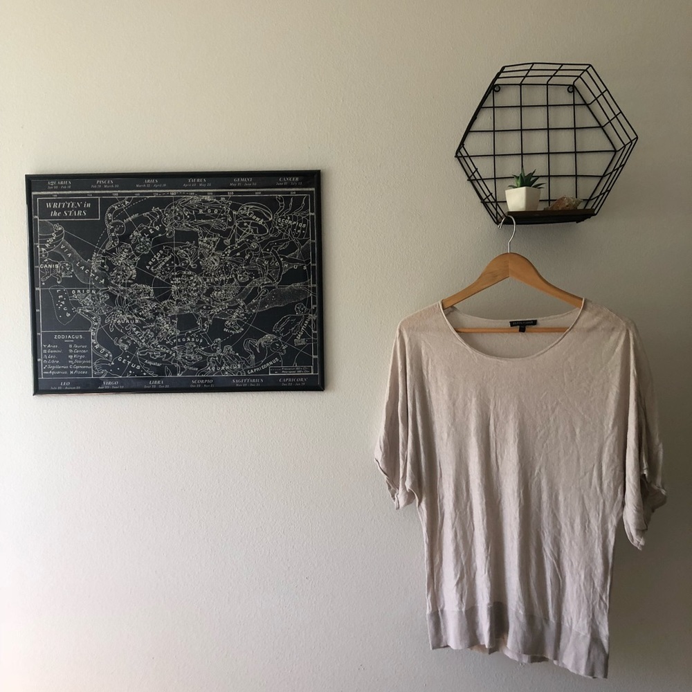 Cream Eileen Fisher Business Casual top